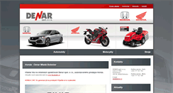 Desktop Screenshot of honda-denar.cz
